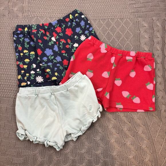 TBBC Bundle of 3 Shorts ~ Floral, Strawberry, and Ruffle ~ 6